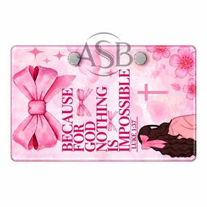 Porque para Dios, Nada es Imposible, Lash Tile Religioso, Impresión de Logotipo Personalizado Sostenible, Servicio OEM - Product Image 5