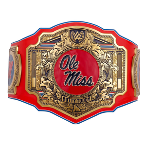 เข็มขัดแชมป์ Ole Miss ดีไซน์สีแดงและสีทองแบบกำหนดเอง ธีม Hotty Toddy ของสะสมระดับพรีเมียมสำหรับแฟนๆ - Product Image 1