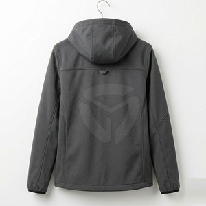 Chaqueta de invierno softshell personalizada para hombre, duradera, con cremallera completa, diseñada para senderismo, camping y actividades diarias. - Product Image 2
