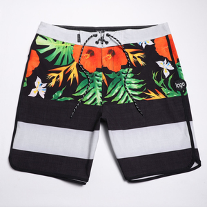 Wholesale Top Selling Men Casual <b>Waterproof</b> Spandex/Cotton Solid Quick Dry Breathable Elastic Waist Mid Pockets Beach <b>Shorts</b> - Product Image 5