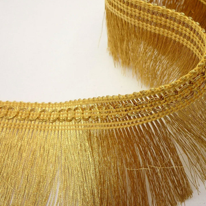 Customized Color Garment Accessories Factory Manufactured Bullion Wire Trimming Tassel <b>Fringe</b> <b>Top</b> Trending Bullion <b>Fringes</b> - Product Image 5