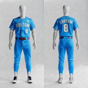 Uniforme de Béisbol con Estampado Sublimado de Alta Calidad y Logotipo Blanco, 100% Poliéster, Corte Regular, Cierre de Botones para Hombre - Product Image 2