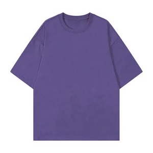 T-shirt décontracté en tricot à manches courtes et col rond vert uni surdimensionné pour homme - Product Image 4