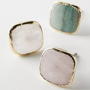 Poignée de porte d'armoire en agate naturelle en gros, bouton de tiroir de cuisine en laiton et cristal, quincaillerie par lametierartz - Product Image 6