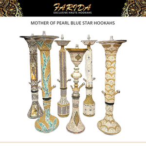 Cachimbas Egipcias de Acero Inoxidable con Decoración de Estrella Azul de Nácar, Diseño Elegante, Precio Competitivo, la Mejor Calidad, Gran Venta - Product Image 2