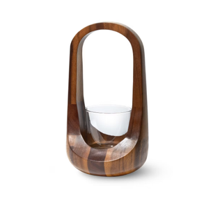 Lámpara de Madera de Mango Hecha a Mano con Acabado Rústico Lavado en Blanco, Ideal para Iluminación Interior y Decoración de Bodas - Product Image 3