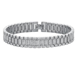 Premium Quality Moissanite Bracelet with Diamond Tester Pass D Color VVS Stones for <b>Men</b> Women Fashion Jewelry Use for Exports - Product Image 1