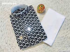 Ensemble Kurta et pyjama en rayonne lourde traditionnelle indienne de qualité supérieure avec broderies, à prix de gros, fournisseur indien - Product Image 2