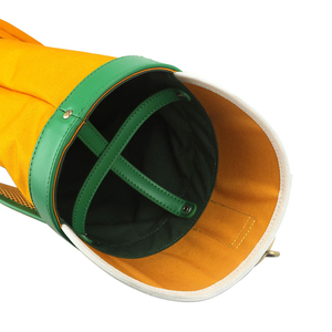Sacs de golf en cuir PU grande capacité pour la vente en ligne – Dernier style, sacs de golf de luxe à bandoulière, couleur jaune, sacs pour clubs de golf - Product Image 5