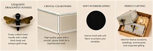 Luxury Light <b>Grey</b> Color Mirror Glass Decorative <b>Storage</b> Box Key Knob Premium Jewelry Vanity Organizer <b>Boxes</b> Home Decor Lacquer - Product Image 5