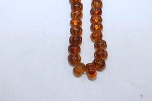 Vente en gros de pierres précieuses en citrine jaune profond de 7 à 10 mm, pierres brutes naturelles, forme de citron lisse, perles pour la fabrication de bijoux - Product Image 2