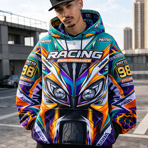 Sudadera con Capucha Unisex Deportiva, de Forro Polar, con Cierre, de Poliéster, de Secado Rápido, Ecológica, de Invierno, con Logotipo Bordado en Relieve 3D, Estilo Casual - Product Image 2