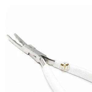 Pince classique professionnelle en acier inoxydable à maintien robuste pour extensions capillaires, outil de pose et de retrait de micro-anneaux et de nano-perles - Product Image 2