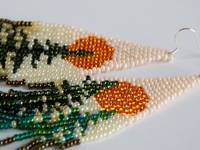 Anting Bunga Anyaman Manik-Manik Warna-Warni Gaya Eropa Laris Manis, Anting Rumbai Manik-Manik Gaya Bohemian Modis, Perlengkapan Merajut Manik-Manik
