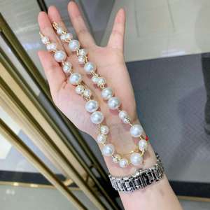 Collier en perles d'eau douce plaqué or 14 carats, ensemble tendance pour femmes, style chinois simple, frais et parfumé - Product Image 4