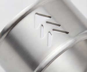 Stainless Steel <b>Napkin</b> Rings Set With Pine Tree Cutout Design <b>Silver</b> Metal Perfect For Table Decor - Product Image 2