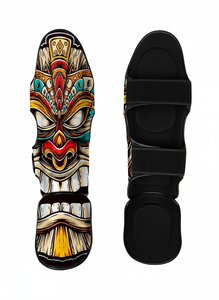 Espinilleras de Muay Thai y Kickboxing de Diseño Nuevo y Calidad Premium, Equipo de Entrenamiento de Artes Marciales de Cuero PU, Espinilleras para Ejercicio - Product Image 4