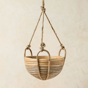 Hermosa maceta de ratán para plantas, precio económico, maceta colgante para exteriores, soporte para plantas. - Product Image 2