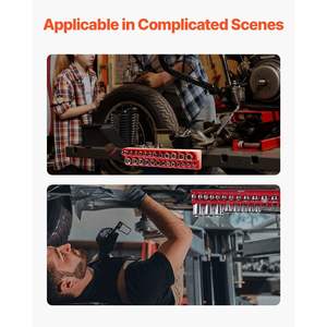 Set of 3 Red Magnetic <b>Socket</b> Trays <b>Organizer</b> for SAE Storage - Product Image 6