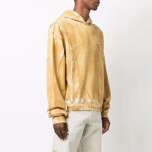 Sweat-shirts décontractés pour hommes avec logo/couleurs personnalisées, effet délavé, anti-rides, respirants et confortables, pour adultes. - Product Image 2