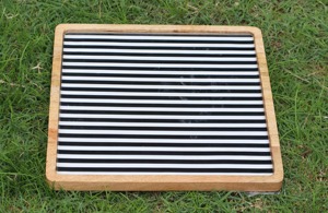 <b>Set</b> Of 2 Printed Wooden Platter For Guest <b>Serving</b> And Family Dining Use Stylish Designer Tableware Handcrafted From India - Product Image 5