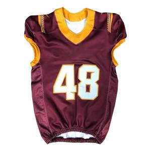 Camisetas de Fútbol Americano Personalizadas para Adultos, Sublimadas, de Manga Corta, Talla Grande, para Entrenamiento - Product Image 1
