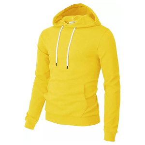 Sudadera con Capucha Amarilla Personalizada para Hombre, de Algodón y Felpa, Informal, Lisa, para Invierno, Estilo Urbano, Pakistán, Mejor Valorada al por Mayor - Product Image 4