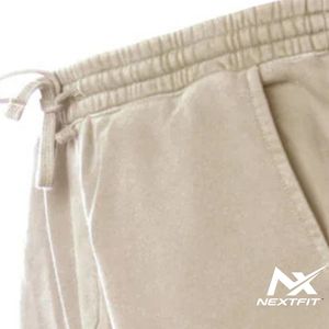 Custom Vintage Pigment Dye Casual Jogger <b>Pants</b> <b>for</b> <b>Men</b> Lightweight Breathable Cotton <b>Lounge</b> Sweatpants Rib Cuffs Wholesale - Product Image 5