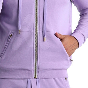 Ensemble de survêtement en molleton de coton de qualité supérieure pour homme, avec logo personnalisé disponible, OEM, imprimé délavé à l'acide, brodé - Product Image 4