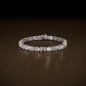 High Quality Moissanite Tennis <b>Bracelet</b> 925 Sterling <b>Silver</b> for Wedding Party Luxury Jewelry Available at Affordable Price - Product Image 2