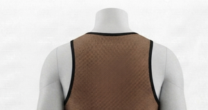 Men's Brown <b>Mesh</b> Tank Top Round Neck Sleeveless Breathable Regular Fit All Seasons 100% Polyester Solid Color Basketball Apparel - Product Image 5