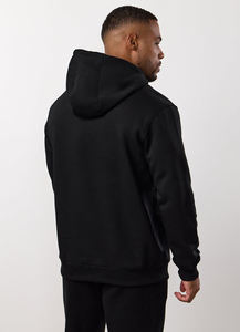 Men's <b>Black</b> Hooded Breathable 2 in 1 Tracksuit Full Sleeve Solid Color Casual <b>Jogger</b> Set 100% Cotton Lightweight Autumn Wear - Product Image 2