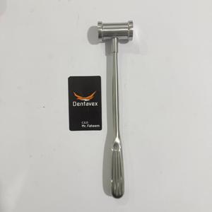 Maillet à os manuel en acier inoxydable allemand Cottle Hajek, tête pleine, marteau chirurgical orthopédique certifié CE, en plastique, par Dentavex - Product Image 2