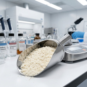 ที่ตักผงสำหรับห้องปฏิบัติการทำจากสแตนเลสเกรดสูง – พลั่วอเนกประสงค์สำหรับการถ่ายโอนสารเคมีและยา - Product Image 4