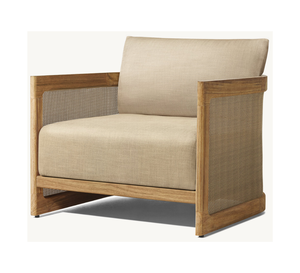 Silla de Exterior Moderna y Lujosa de Madera de Teca Sólida, Ecológica, con Acabado en Color Natural, para Apartamentos y Hoteles - Product Image 6