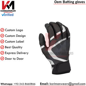 Professional Baseball Batting Gloves Sheepskin Leather Custom <b>Logo</b> OEM ODM High-Grip Anti-Slip Batting Gear Factory Wholesale - Product Image 2