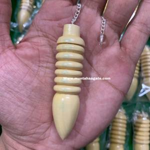 Venta al por mayor de péndulo de cristal en forma de bala hecho a mano herramienta de radiestesia de palisandro para curación energética técnica pulida última colección - Product Image 6