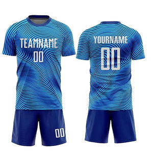 Conjunto de Uniforme de Fútbol - 100% Poliéster, Ligero, Transpirable, Tejido Elástico, Impermeable, Antibacteriano, Color y Logotipo Personalizables - Product Image 4