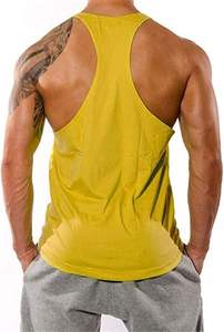 Camiseta Deportiva de Algodón Personalizada al por Mayor, Camiseta Deportiva para Hombre, Ajuste Cómodo, Estilo Stringer - Product Image 3