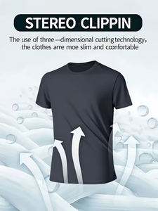 Men's Custom /Photo/Text Formal Quick-Dry Anti-Wrinkle T-Shirts Turtleneck Silk Screen Printed Breathable Eco-Friendly Regular - Product Image 4