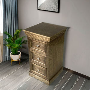 Muebles modernos de lujo para sala de estar, gabinete de 3 cajones de madera maciza de estilo americano - Product Image 3