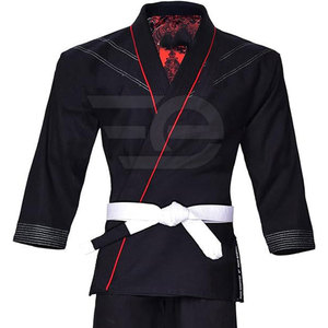 ชุดยูโด Bjj Gi ผ้าฝ้ายน้ำหนักเบา ชุดฝึกศิลปะการต่อสู้สำหรับผู้ชายและเยาวชน ชุดกิโมโนที่ทนทานสำหรับการฝึกซ้อม - Product Image 4