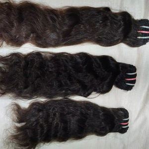 Extensiones de cabello humano Remy ondulado natural de templo indio Virgen sin procesar de origen indio 100% vendido directamente por el proveedor - Product Image 4