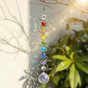 Colorful Crystal Suncatcher Elegant Hanging Decor <b>Rainbow</b> <b>Maker</b> Suitable For Window Home And Balcony Styling From India - Product Image 3