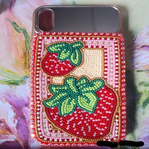 Cuentas de Semillas Artísticas Hechas a Mano NOVA STAR CRAFT, Tela de Base Personalizada, Diseño de Bordado para Fundas de Teléfono Móvil para Múltiples Ocasiones - Product Image 5