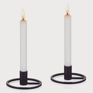 Minimalist Design Iron Metal <b>Pillar</b> <b>Candle</b> <b>Holder</b> <b>Black</b> Finished for Home Wedding and Christmas Tabletop Decoration - Product Image 5