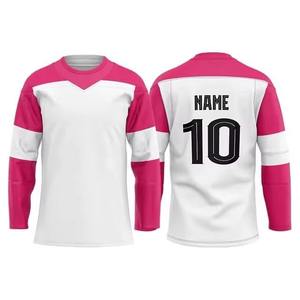 Uniforme de Hockey sobre Hielo, Jersey y Pantalones Cortos Personalizados, Conjunto de Equipo 100% Poliéster, Cintura Elástica con Bloques de Color, Secado Rápido, Alta Absorción de Humedad - Product Image 3