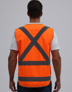 Chaleco de Seguridad para Hombre con Franjas Reflectantes, Transpirable, Ligero, de Alta Visibilidad, Impermeable y Resistente al Calor para Trabajo al Aire Libre - Product Image 3