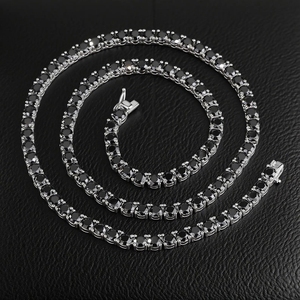 สร้อยคอเทนนิสโมอิสซาไนต์แบบฮิปฮอปประดับเพชร VVS  ผ่านการทดสอบโดย GRA จัดส่งเร็วจากคลังสินค้าในสหรัฐอเมริกา - Product Image 5