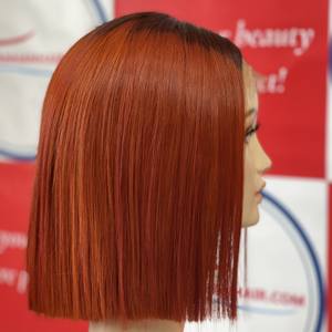 Qualité supérieure!! Frontal 13*4 couleur perruques de cheveux humains 100% non transformés avec prix de gros 2023 cheveux bruts de haute qualité Vietnamse - Product Image 1